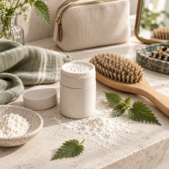 Pas le Temps ! — Shampoing sec en poudre · usage aux racines